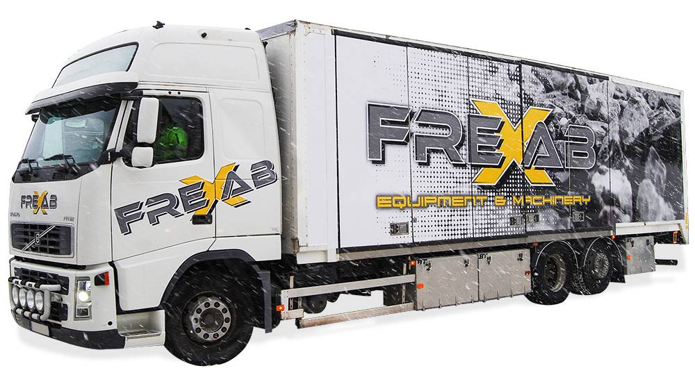 Bildekor till lastbilar Foliering av lastbil med logotyper