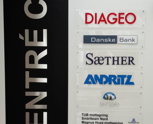 Akrylskyltar till trapphus i Stockholm