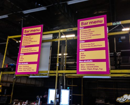 Tillfälliga barmenyer i skivor till Nobelberget