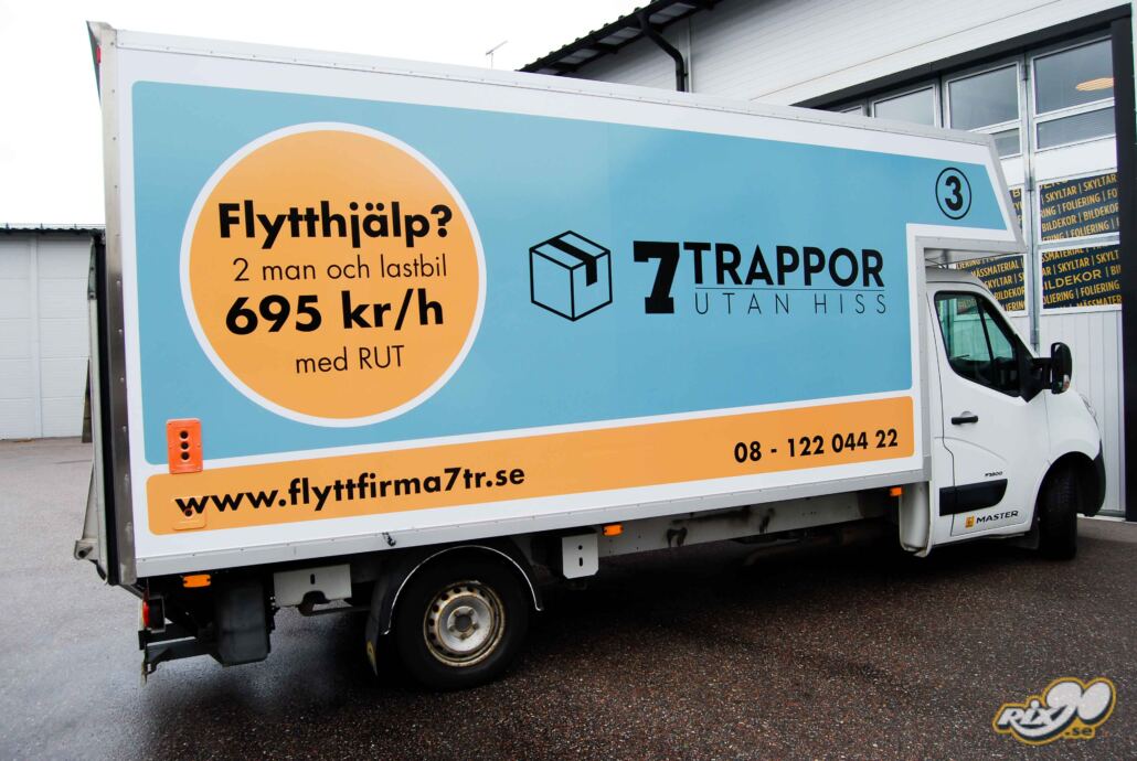 Foliering av lätt lastbilsskåp och volymskåp Foliering av lätt lastbilsskåp och volymskåp