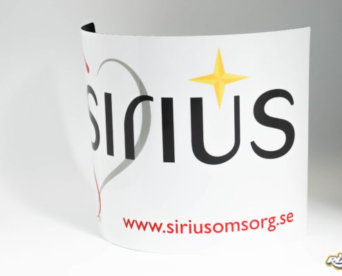 Skylt i magnet till företag i Stockholm