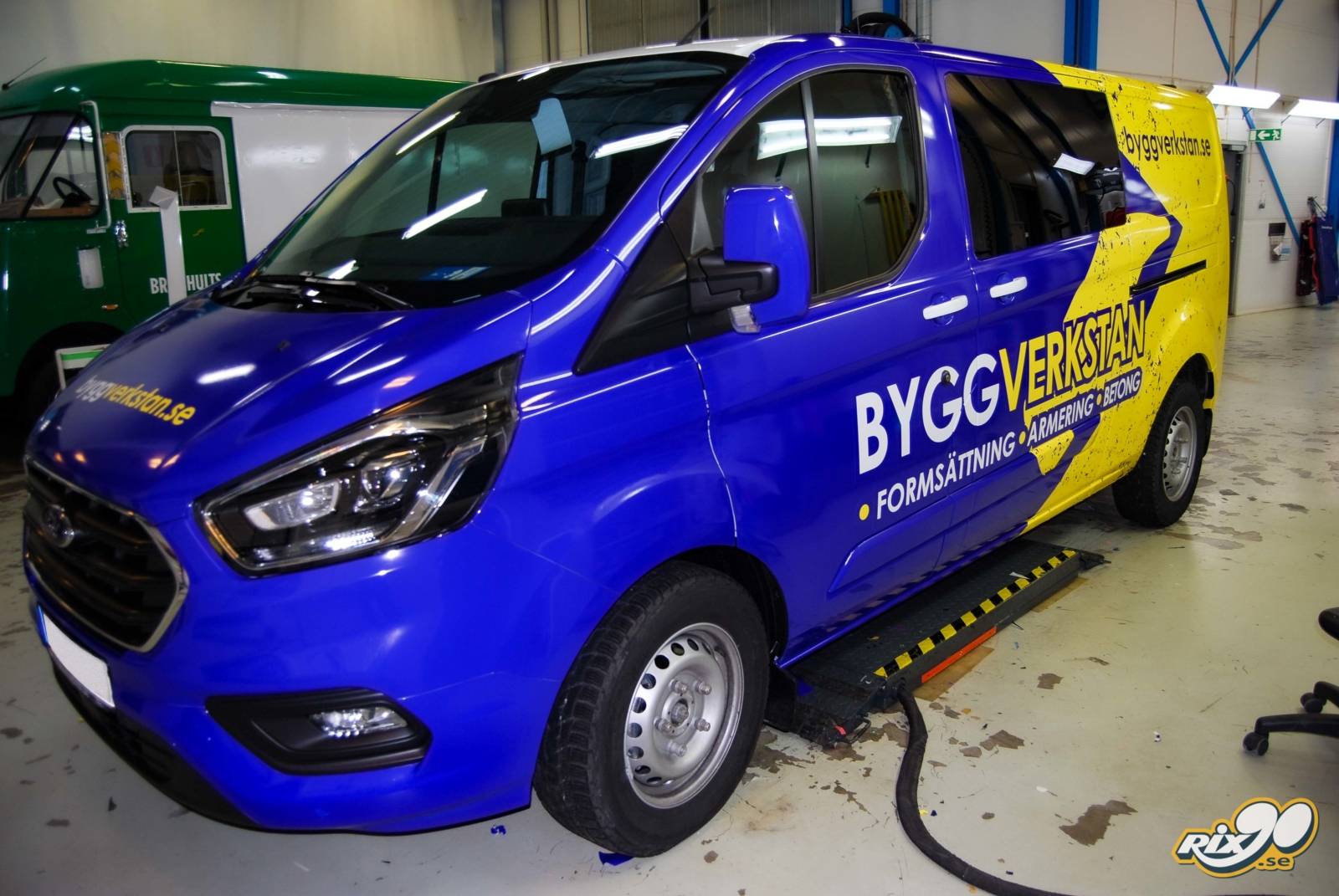 Fordonsdekor till Ford Transit åt Byggverkstan i Stockholm