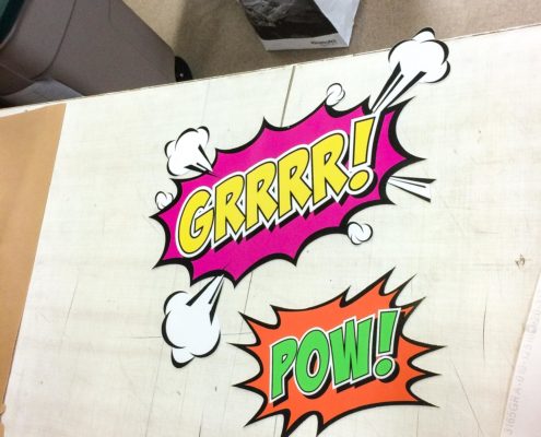 Utskurna former i skummad Forex till event