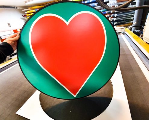 Direktprint på Forex och skivmaterial till Hälsokraft i Stockholm