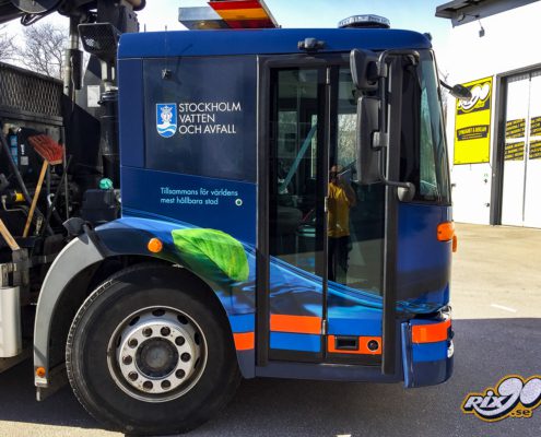 Bilreklam till Econic lastbilshytt Lastbilsfoliering till Econic lastbilshytt