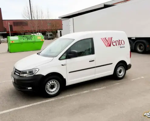 Bildekaler på VW Caddy åt Wento i Stockholm Bildekaler på VW Caddy åt Wento i Stockholm